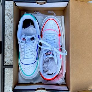 Nike Air Force 1 Shadow White Black Red